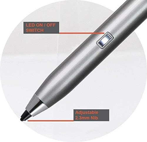 Broonel Silver Mini Point Point Digital Active Stylus PEN תואם ל- Dell Inspiron 14 7000 14 אינץ '| Dell